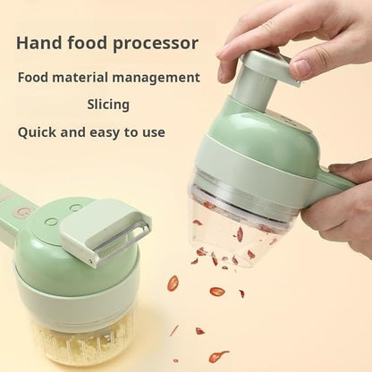 Ibeek Premium 4 In 1 Handheld Electric Vegetable Cutter Set